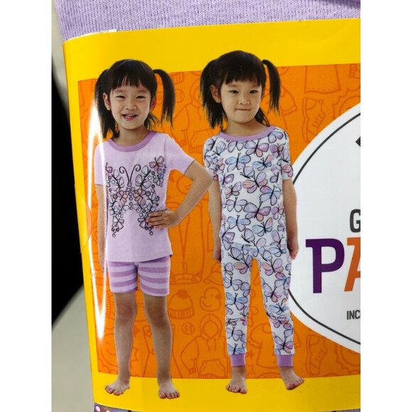 MEMBERS MARK GIRLS SUPER SOFT 4 PiECE PAJAMAS 6 NWT - Picture 1 of 4